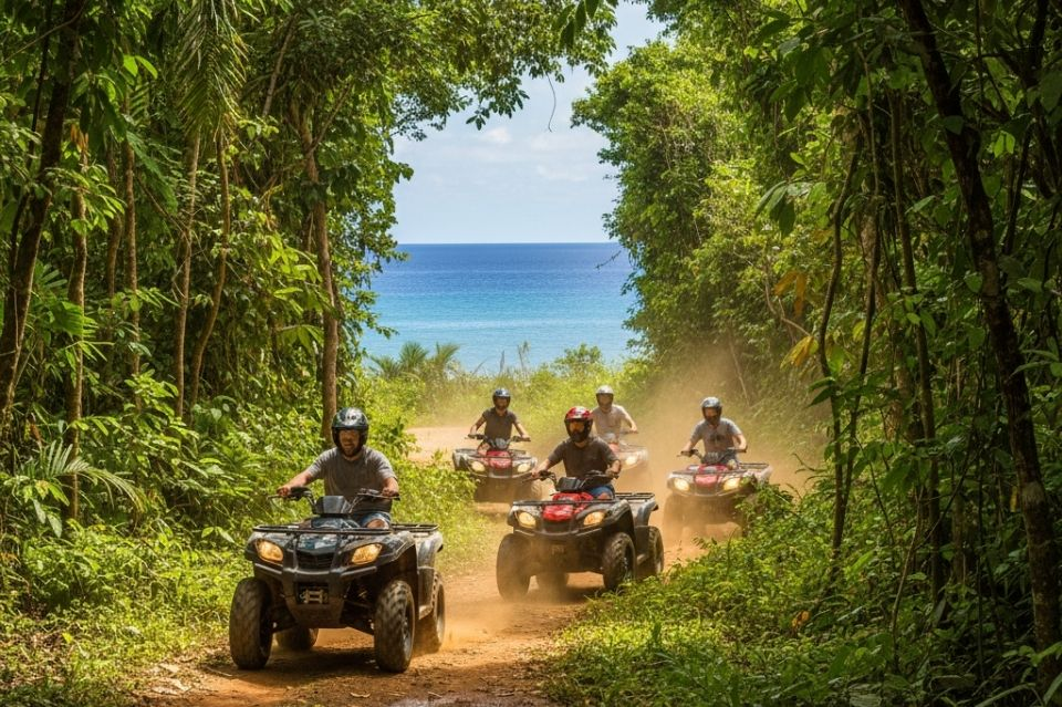 Adventure tours in Roatan with ATV riding, parasailing, and thrilling island activities.
