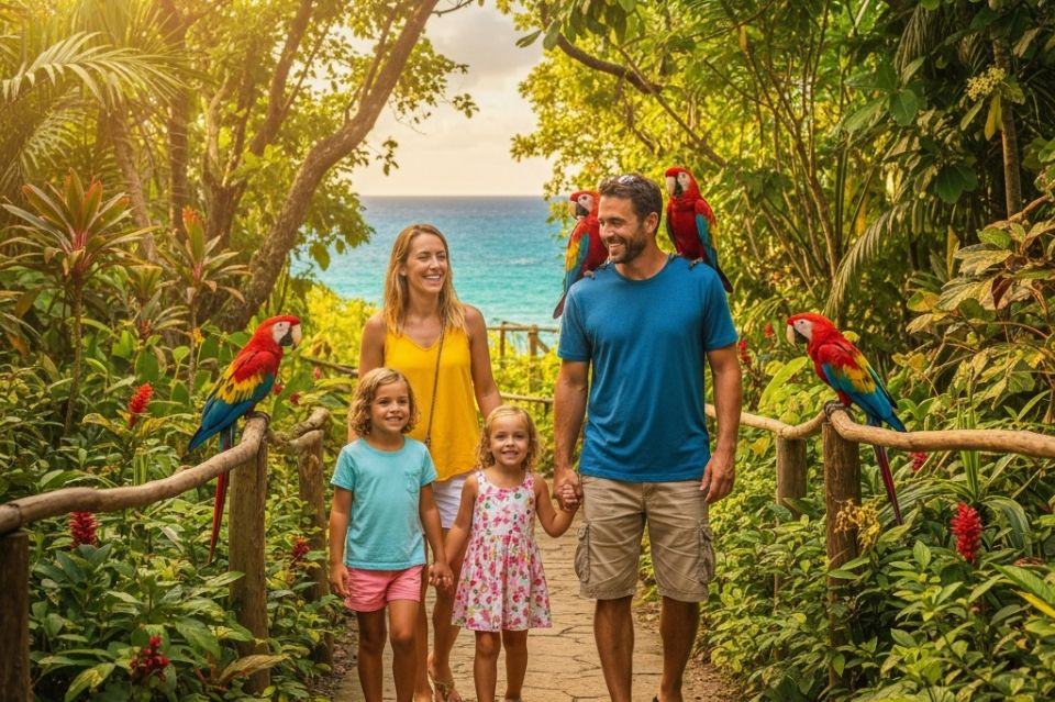 Family-friendly tours in Roatan including island tours, Gumbalimba Park, and cultural experiences.
